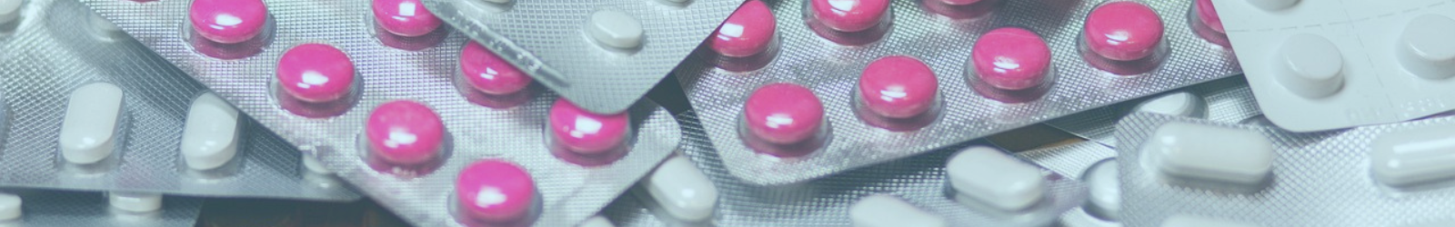 Pills in blister packets. 